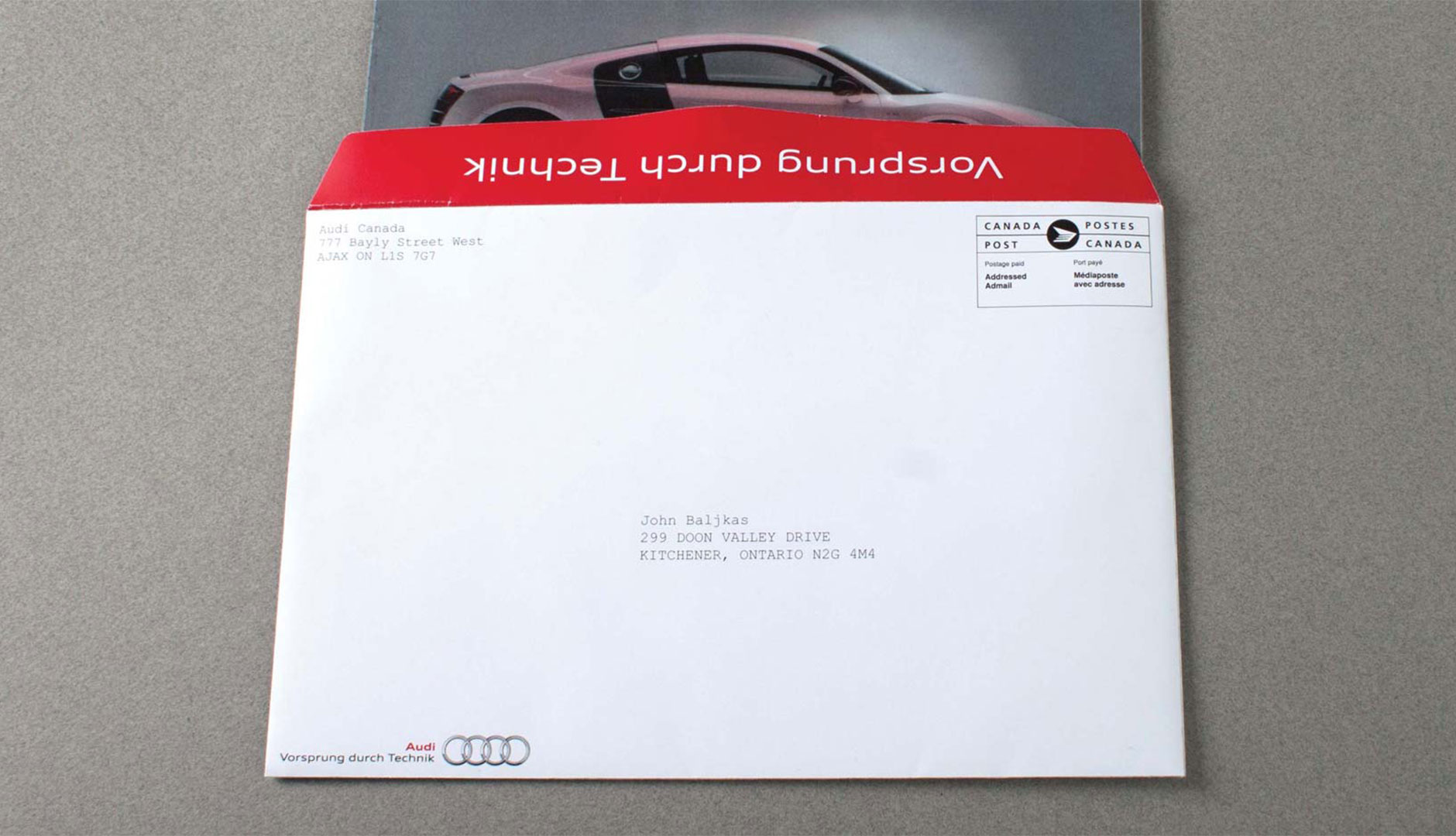 Audi R8 Mailer Image 4