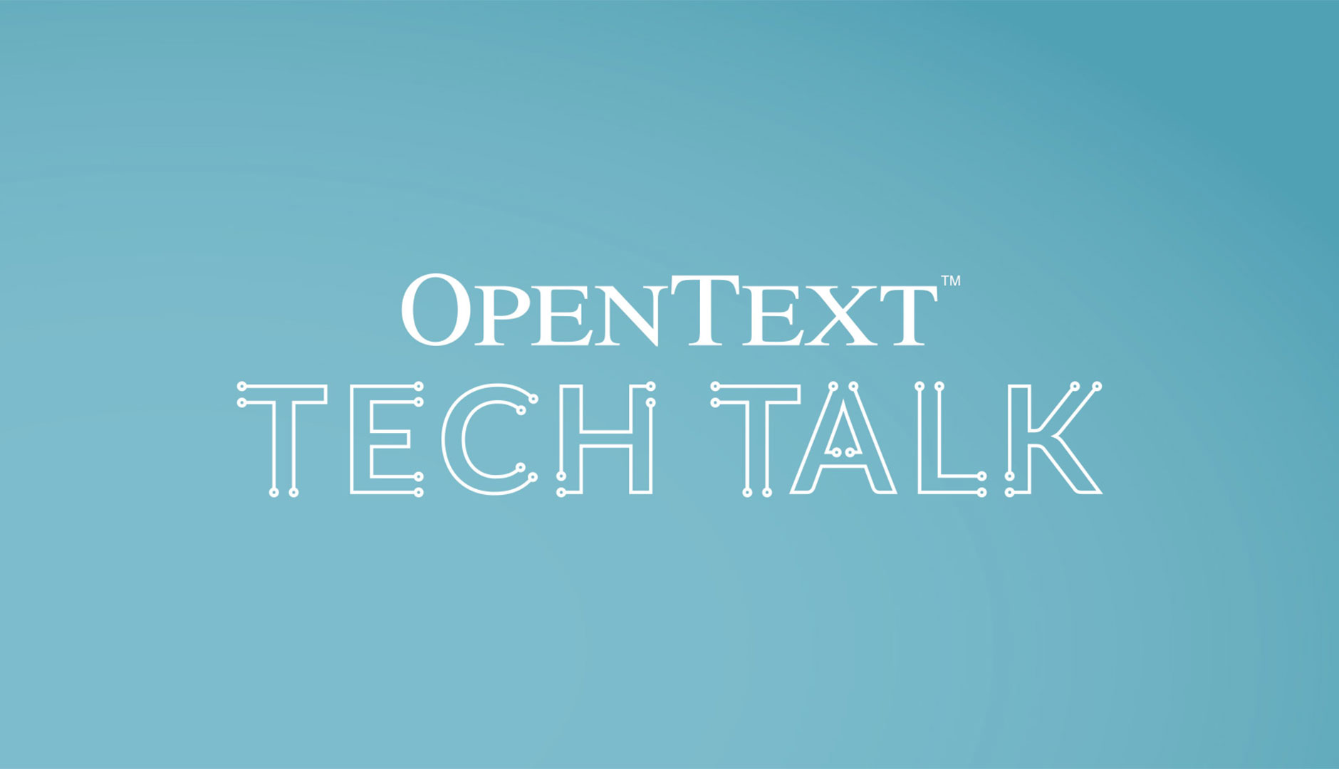 OpenText Tech Talk Image